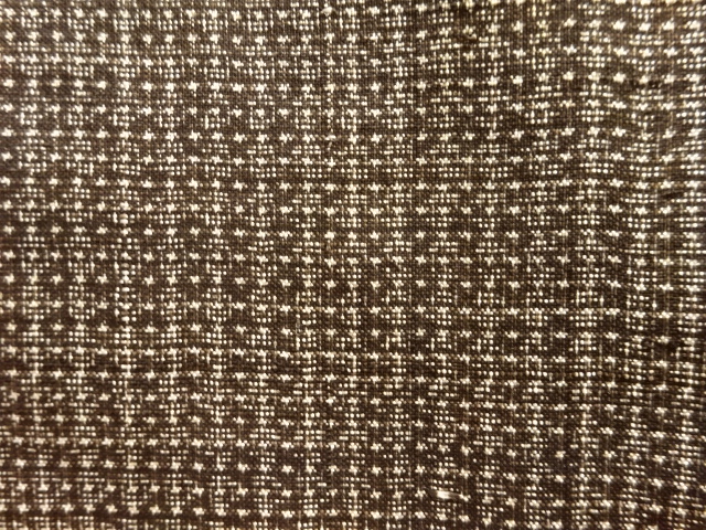 JAPANESE KIMONO / ANTIQUE MENS HAORI / SILK / DORO OSHIMA TSUMUGI